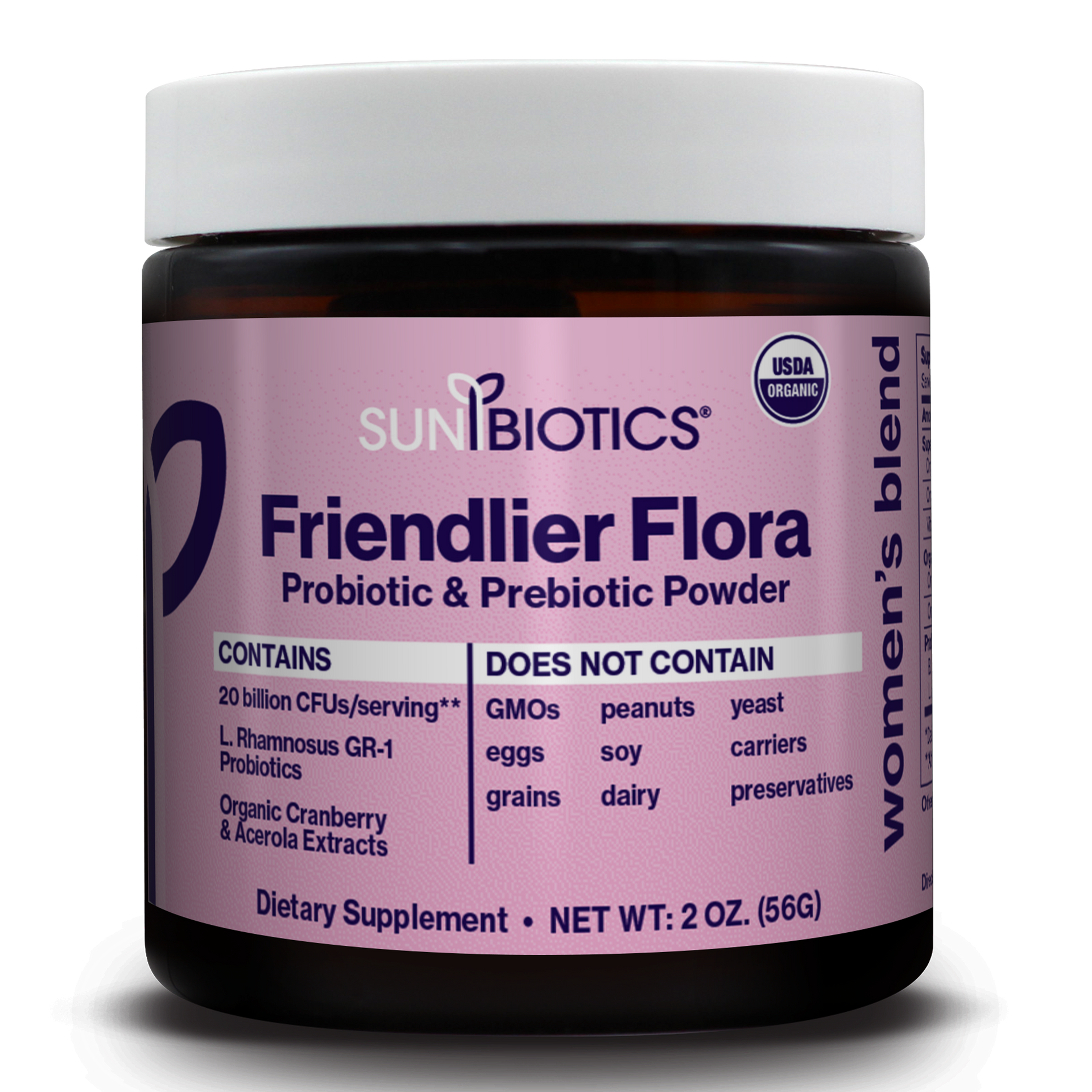 FRIENDLIER FLORA - PROBIOTIC & PREBIOTIC POWDER - WOMEN'S BLEND