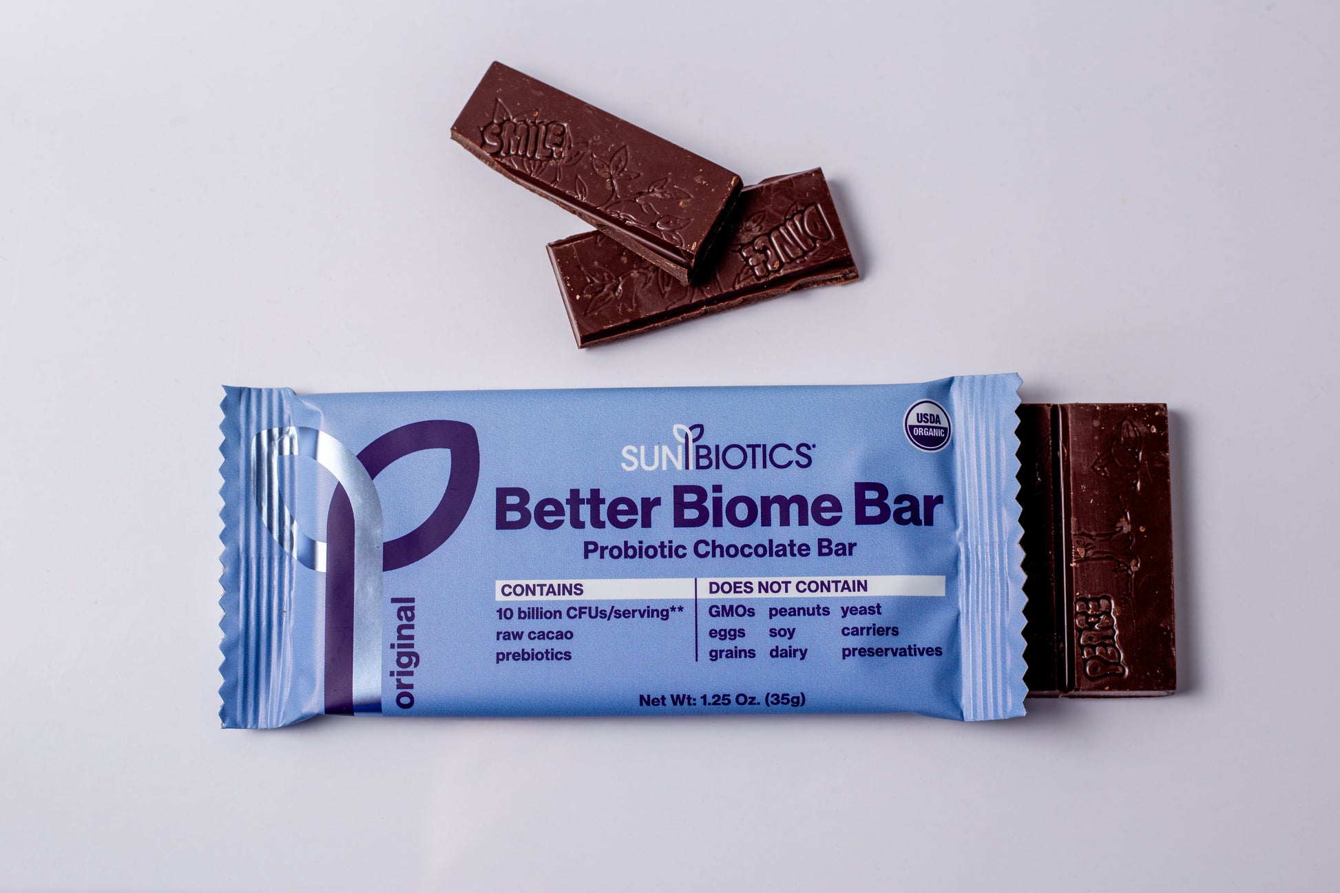 Chocolate Bar with Probiotics open box